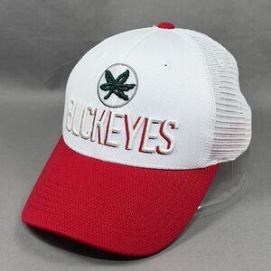 Ohio State Buckeyes NCAA Snapback Hat Cap White College Football Trucker Mens